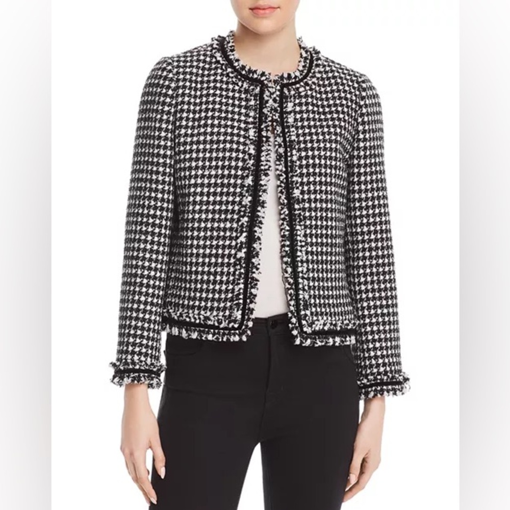 Kate Spade Houndstooth Tweed Jacket